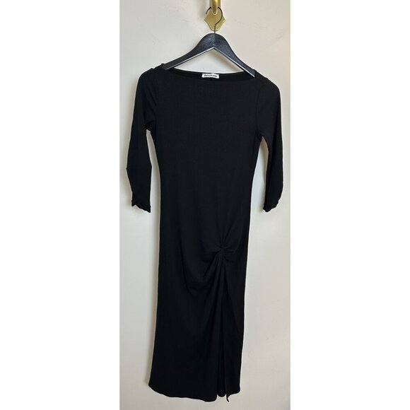 REFORMATION Belmont Knit Dress in Black Size Small - Picture 2 of 11